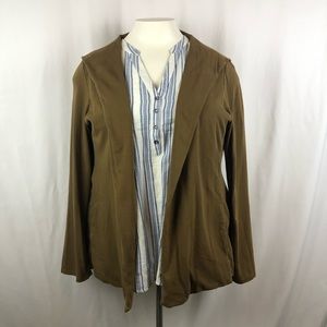 Eileen Fisher Olive Green Swing Cardigan